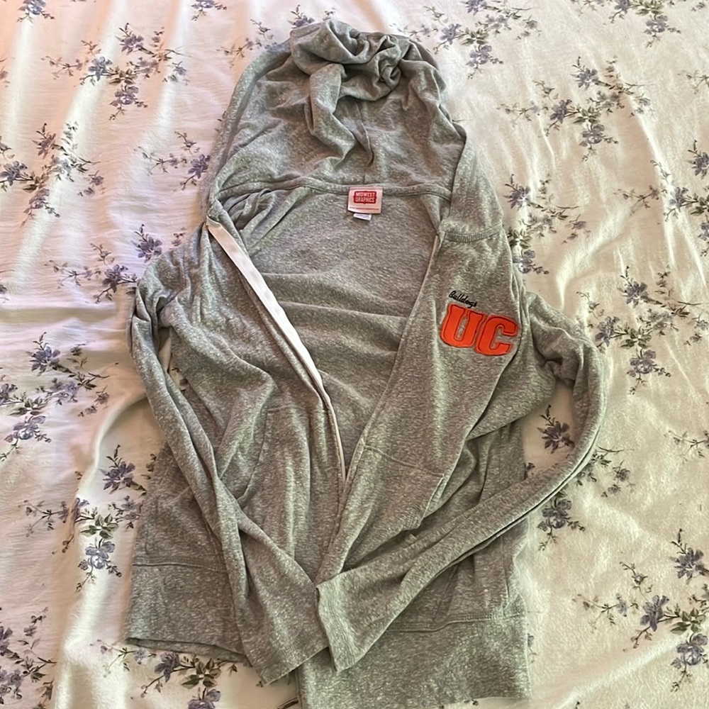 union college bulldogs UC zip up hoodie